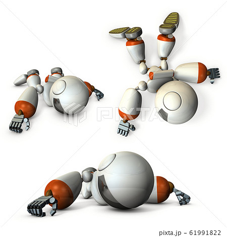 トラブルで倒れた人工知能のロボット 61991822