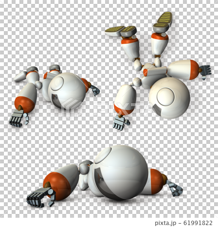 トラブルで倒れた人工知能のロボット 61991822