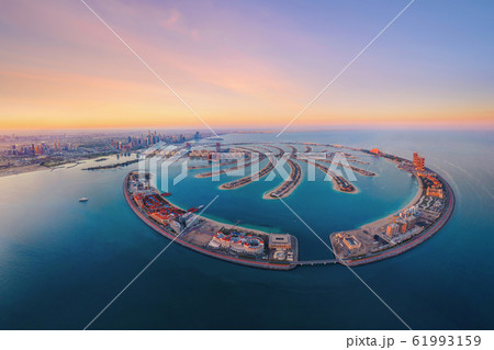 Aerial view of The Palm Jumeirah Island, Dubai Aerial view of The Palm Jumeirah Island, Dubai 61993159