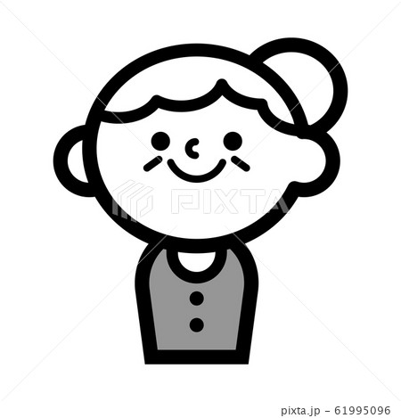 人物 高齢者 おばあさんのイラスト素材