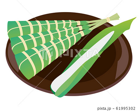 こどもの日のちまきのイラストのイラスト素材
