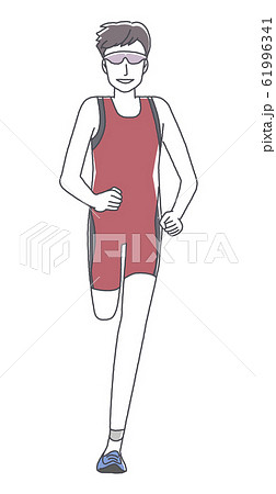 トライアスロン　ラン 61996341