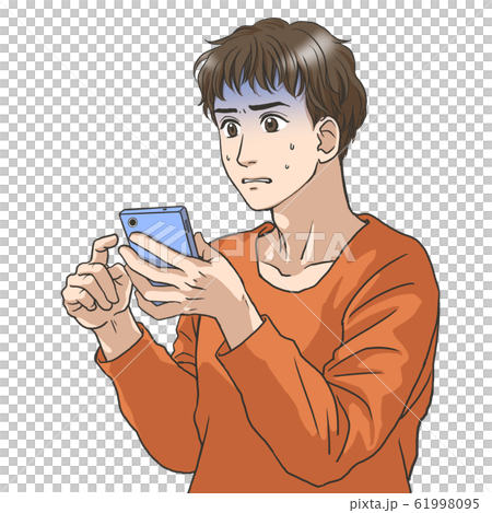 Young man using a smartphone Young man using a smartphone 61998095