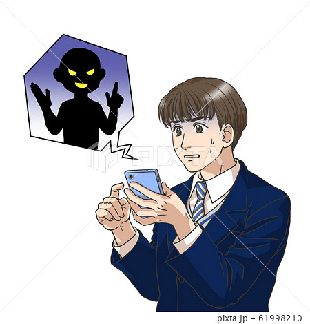 スマホを使う男子高校生 スマホを使う男子高校生 61998210