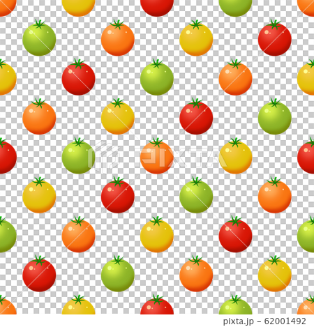 ミニトマトのパターンイラストのイラスト素材