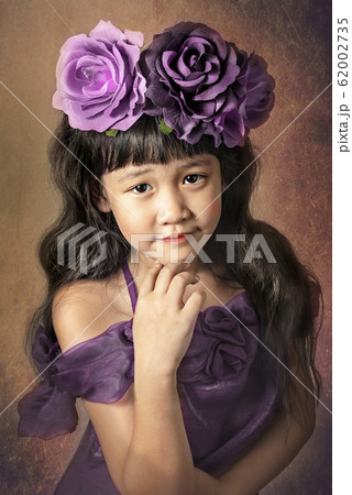 portrait of asian little girl portrait of asian little girl 62002735