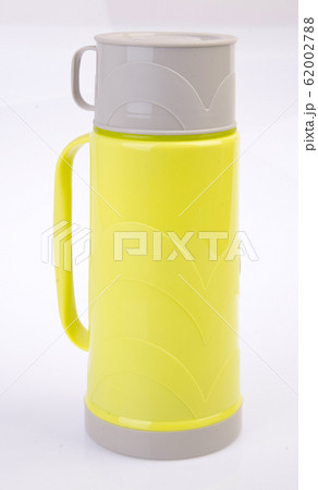 Thermo or Plastic Thermos flask on background new. Thermo or Plastic Thermos flask on background new. 62002788