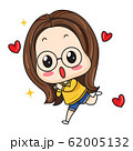 Cute girl in glasses  62005132