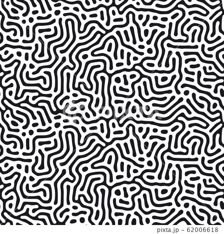 Modern organic background with rounded lines. Structure of natural cells, maze, coral. Black and white vector seamless patterns with diffusion reaction. Linear design with biological shapes. Modern organic background with rounded lines. Structure of natural cells, maze, coral. Black and white vector seamless patterns with diffusion reaction. Linear design with biological shapes. 62006618