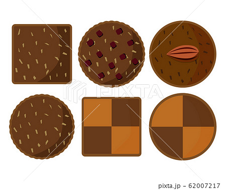 クッキー お菓子 ビスケットのイラスト素材