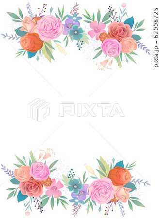 背景 バラ バラの花のイラスト素材