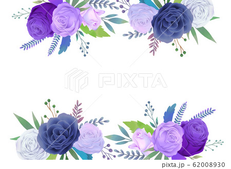 背景 バラ バラの花のイラスト素材 6030