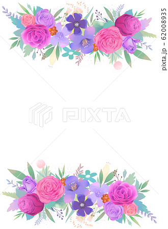 背景 バラ バラの花のイラスト素材 6035