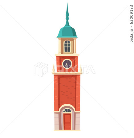 Urban retro colonial style building cartoon Urban retro colonial style building cartoon 62009133