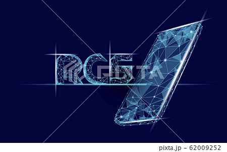 RCS 3D inscription. Polygonal letters Rich Communication Services glowing light effect. Cyberspace innovation web communication online app. Digital messenger media concept vector illustration RCS 3D inscription. Polygonal letters Rich Communication Services glowing light effect. Cyberspace innovation web communication online app. Digital messenger media concept vector illustration 62009252