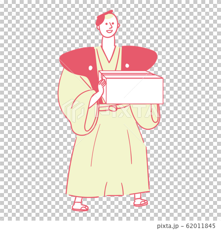微笑與紙板箱的武士 62011845