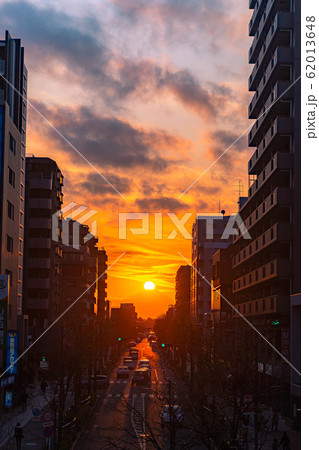 東久留米駅の夕景 ダイヤモンド富士 【東京都】 東久留米駅の夕景 ダイヤモンド富士 【東京都】 62013648