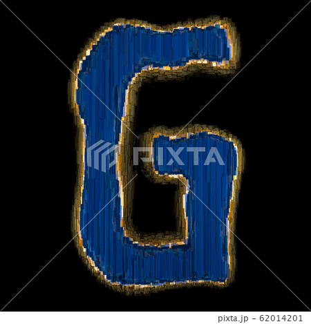 Industrial metal alphabet letter G 3D 62014201