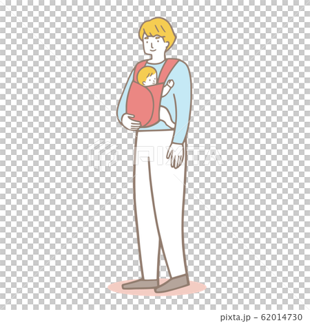 爸爸抱著一個嬰兒 62014730