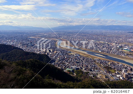 金華山のふもと、城下町 62016467