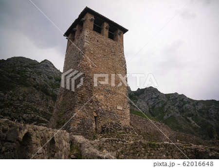 Landscape with ruins of Kruje castle, Albania Landscape with ruins of Kruje castle, Albania 62016648