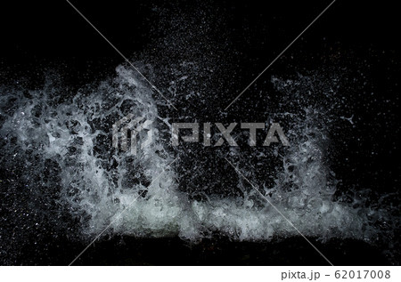 Splashing wave on the Black sea in the night. 62017008