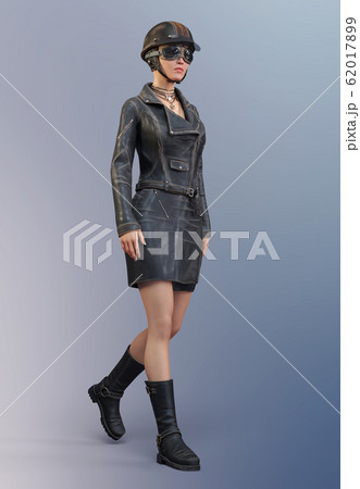 woman motorcycle outfit