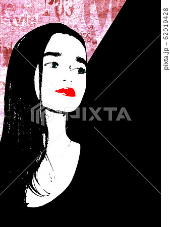 Contemporary art fashion woman portrait. Beautiful 62019428