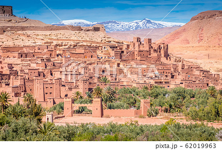 Fortified village and clay houses, Ait Benhaddou, Morocco Fortified village and clay houses, Ait Benhaddou, Morocco 62019963