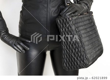 fashionable black boots with a handbag fashionable black boots with a handbag 62021899