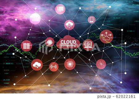 Cloud computing concept - 3d rendering Cloud computing concept - 3d rendering 62022161
