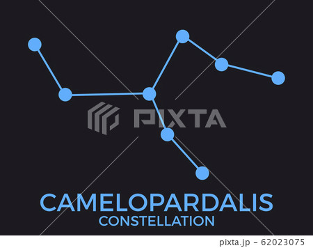 Camelopardalis constellation. Stars in the night Camelopardalis constellation. Stars in the night 62023075