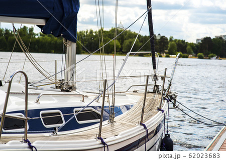 A mooring with a mooring line tied around it with 62023683