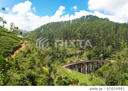 The famous nine-arch bridge of the railway in the 62024981