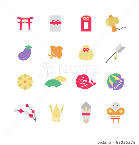 NEW YEAR ICON SET 62025278