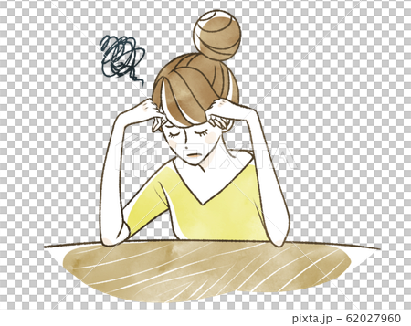 女性-落ち込む-調子が悪い 62027960