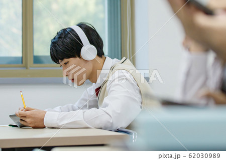 High school student's daily life, Asian teenage students wearing uniform on college with friends 202 High school student's daily life, Asian teenage students wearing uniform on college with friends 202 62030989