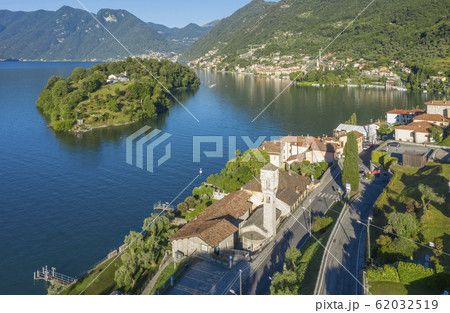 Isola Comacina island in Lake Como in Lombardy, Italy 62032519