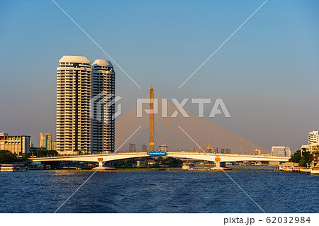 Somdet Phra Pinklao Bridge over Chao Phraya River Somdet Phra Pinklao Bridge over Chao Phraya River 62032984