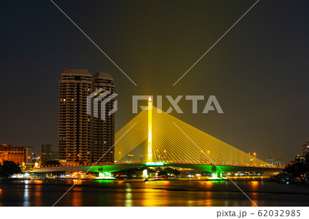 Somdet Phra Pinklao Bridge over Chao Phraya River Somdet Phra Pinklao Bridge over Chao Phraya River 62032985