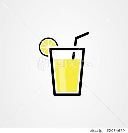 Drink with slice lemon icon vector design 62034629