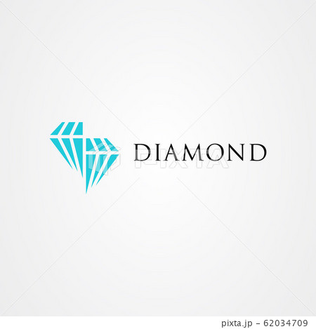 Diamond icon logo vector design 62034709