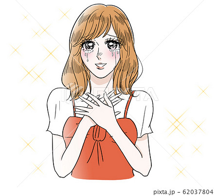 劇画風 泣く 女性 劇画風 泣く 女性 62037804