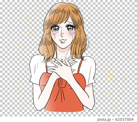 劇画風 泣く 女性 劇画風 泣く 女性 62037804