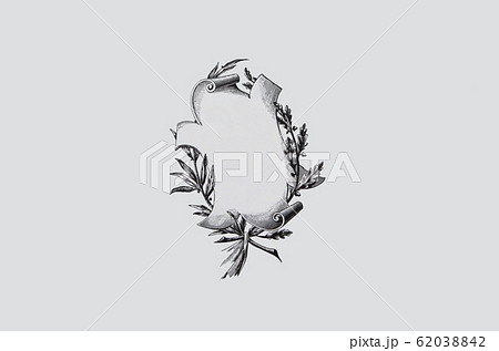 19世紀後半フランスのビンテージイラスト・メッセージボード 62038842