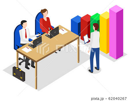 Managers on Meeting Talk About Analysis Diagram Managers on Meeting Talk About Analysis Diagram 62040267