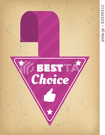 Pointer Label Best Choice Advertising Promo Vector 62040312