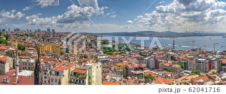 Top panoramic view of Beyoglu district in Top panoramic view of Beyoglu district in 62041716