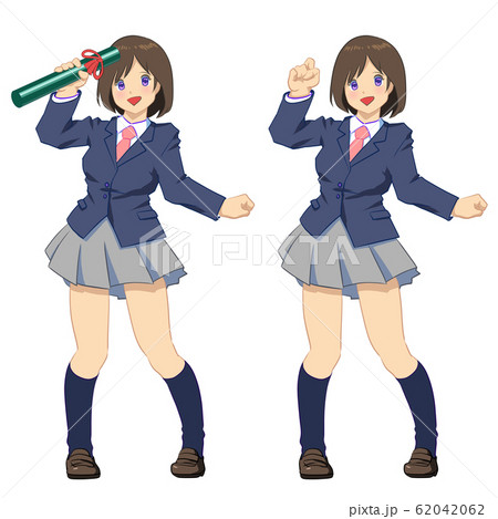 女性　学生　女子高生　女子中学生　イメージ 62042062
