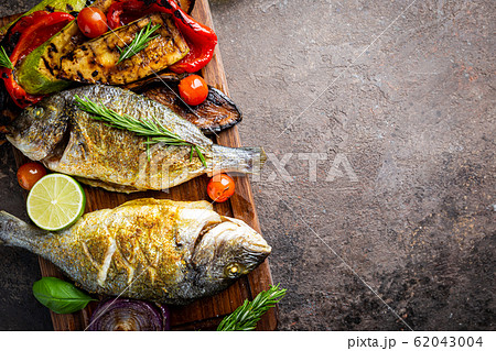 Baked Dorado fish Baked Dorado fish 62043004